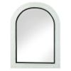 Nikki Chu White Arched Wall Mirror with Black Trim