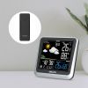 COLOR NEGATIVE DISPLAY WEATHER STATION WITH MOON PHASE