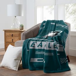 EAGLES OFFICIAL NFL "Digitize" Raschel Throw Blanket;  60" x 80"