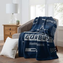 COWBOYS OFFICIAL NFL "Digitize" Raschel Throw Blanket;  60" x 80"