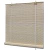 Natural Bamboo Roller Blinds 59.1" x 86.6"