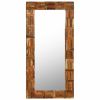 Wall Mirror Solid Reclaimed Wood 23.6"x47.2"