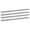 Bookshelf Boards 4 pcs Concrete Gray 39.4"x3.9"x0.6" Chipboard