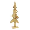 Wooden Pine Tree Design Accent Decor; Small; Brown; DunaWest