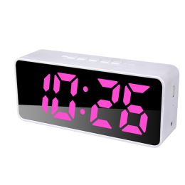 Smart APP Digital Alarm Clock with 100 Colors LED White