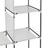 71" Portable Closet Wardrobe Clothes Rack Storage Organizer with Shelf Black