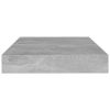 Bookshelf Boards 4 pcs Concrete Gray 39.4"x3.9"x0.6" Chipboard