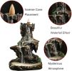 Resin Mountain Waterfall Backflow Smoke Incense Burner Censer Holder Free 100 Cones