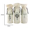 Corkscrew Printed Wine Bag; Assortment of 3; White and Black; DunaWest