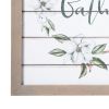 16 Inch Square Wall Art; Wood Planks; Painted Gather; White; DunaWest