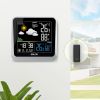 COLOR NEGATIVE DISPLAY WEATHER STATION WITH MOON PHASE