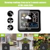 COLOR NEGATIVE DISPLAY WEATHER STATION WITH MOON PHASE