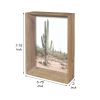 Picture Frame with Rectangular Wooden Encasing; Large; Brown; DunaWest