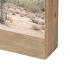 Picture Frame with Rectangular Wooden Encasing; Large; Brown; DunaWest