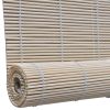 Natural Bamboo Roller Blinds 59.1" x 86.6"