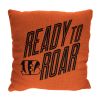 Bengals OFFICIAL NFL "Invert" Woven Pillow;  20" x 20"