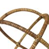 Rattan Spherical Orb Accent Decor; Large; Brown; DunaWest