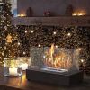 Arttoreal Upgrades Tabletop Rectangle Fire Pits; Portable Smokeless Bio Ethanol Fireplace with Realistic Burning; Awesome Gifts