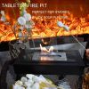 Arttoreal Upgrades Tabletop Rectangle Fire Pits; Portable Smokeless Bio Ethanol Fireplace with Realistic Burning; Awesome Gifts