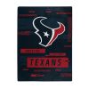 TEXANS OFFICIAL NFL "Digitize" Raschel Throw Blanket;  60" x 80"