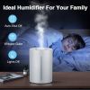 MOOKA Cool Mist Humidifier, 2-in-1 Top Fill Humidifier for Bedroom Large Room Baby Home