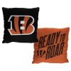 Bengals OFFICIAL NFL "Invert" Woven Pillow;  20" x 20"