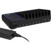 10-Port USB Charging Station with Ambient Light Deck