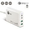 SIIG 100W Dual USB-C PD 3.0 PPS &amp; QC 3.0 Combo Power Charger - White