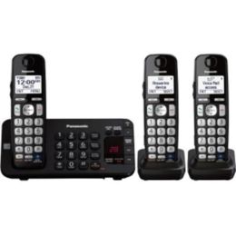 Panasonic KX-TGE243B DECT 6.0 1.90 GHz Cordless Phone - Black