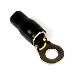 RING TERMINAL 4GA. 10PCS. GOLD;BLACK SLEEVE;XSCORPION