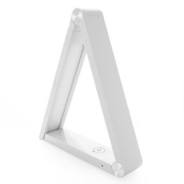 EpicXL Qi Wireless Charging Triangular LED Desk Lamp - White