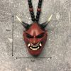 Samurai Kabuto Helmet Hannya Japanese Oni - Car Rear View Mirror Charm Car accessories Rear View Mirror Pendant Car Decoration