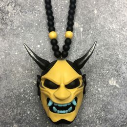 Samurai Kabuto Helmet Hannya Japanese Oni - Car Rear View Mirror Charm Car accessories Rear View Mirror Pendant Car Decoration (Color: B)