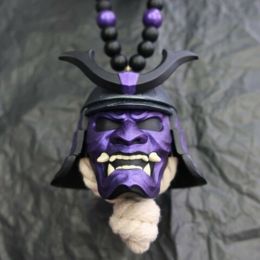 Samurai Kabuto Helmet Hannya Japanese Oni - Car Rear View Mirror Charm Car accessories Rear View Mirror Pendant Car Decoration (Color: I)