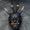 Samurai Kabuto Helmet Hannya Japanese Oni - Car Rear View Mirror Charm Car accessories Rear View Mirror Pendant Car Decoration