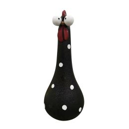 Silly Chicken Decor Resin Hen Ornaments Garden Decoration Outdoor Statues Desktop Decorations For Office Figurines Home Decor (Color: E)