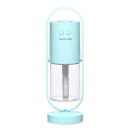 Magic Shadow USB Air Humidifier For Home With Projection Night Lights Ultrasonic Car Mist Maker Mini Office Air Purifier (Color: Blue)