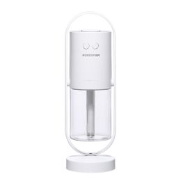 Magic Shadow USB Air Humidifier For Home With Projection Night Lights Ultrasonic Car Mist Maker Mini Office Air Purifier (Color: White)