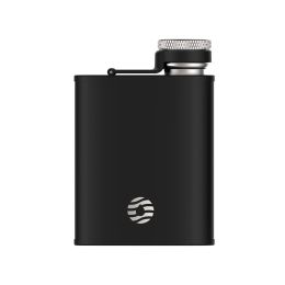 Healter Men's Hip Flask;  Portable Pocket Stainless Steel Flask;  Whiskey Flask for Outdoor Camping Climbing Hiking Picnic (Color: Black)