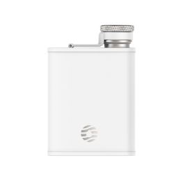 Healter Men's Hip Flask;  Portable Pocket Stainless Steel Flask;  Whiskey Flask for Outdoor Camping Climbing Hiking Picnic (Color: White)