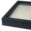 Square Shadow Box Picture Frame Linen Background Real Glass Front for Memorabilia;  Scrapbooking;  Keepsake;  12x12