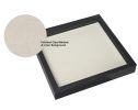 Square Shadow Box Picture Frame Linen Background Real Glass Front for Memorabilia;  Scrapbooking;  Keepsake;  12x12