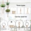 Macrame Plant Hangers with Hooks Hemp Rope Braided Hanging Planter Baskets