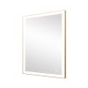 Rectangular Single Aluminum Framed Anti-Fog LED Light Wall Bathroom Vanity Mirror