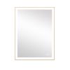 Rectangular Single Aluminum Framed Anti-Fog LED Light Wall Bathroom Vanity Mirror