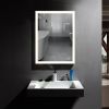 Rectangular Single Aluminum Framed Anti-Fog LED Light Wall Bathroom Vanity Mirror