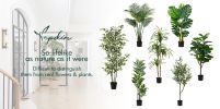 Artificial Tree-Faux Tropical Fake Plan  3.5 Ft Tall Aritificial Tree for Home Decor - Living Room;  Garden;  Office Indoor/Outdoor;  120cm