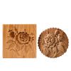 Christmas Wooden Cookie Mold Flower Pine Cone Shape Carved Press Stamp for Biscuit Christmas Decoration Kitchen Baking Tool