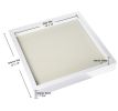 Square Shadow Box Picture Frame Linen Background Real Glass Front for Memorabilia;  Scrapbooking;  Keepsake;  12x12