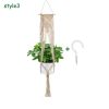 Macrame Plant Hangers with Hooks Hemp Rope Braided Hanging Planter Baskets